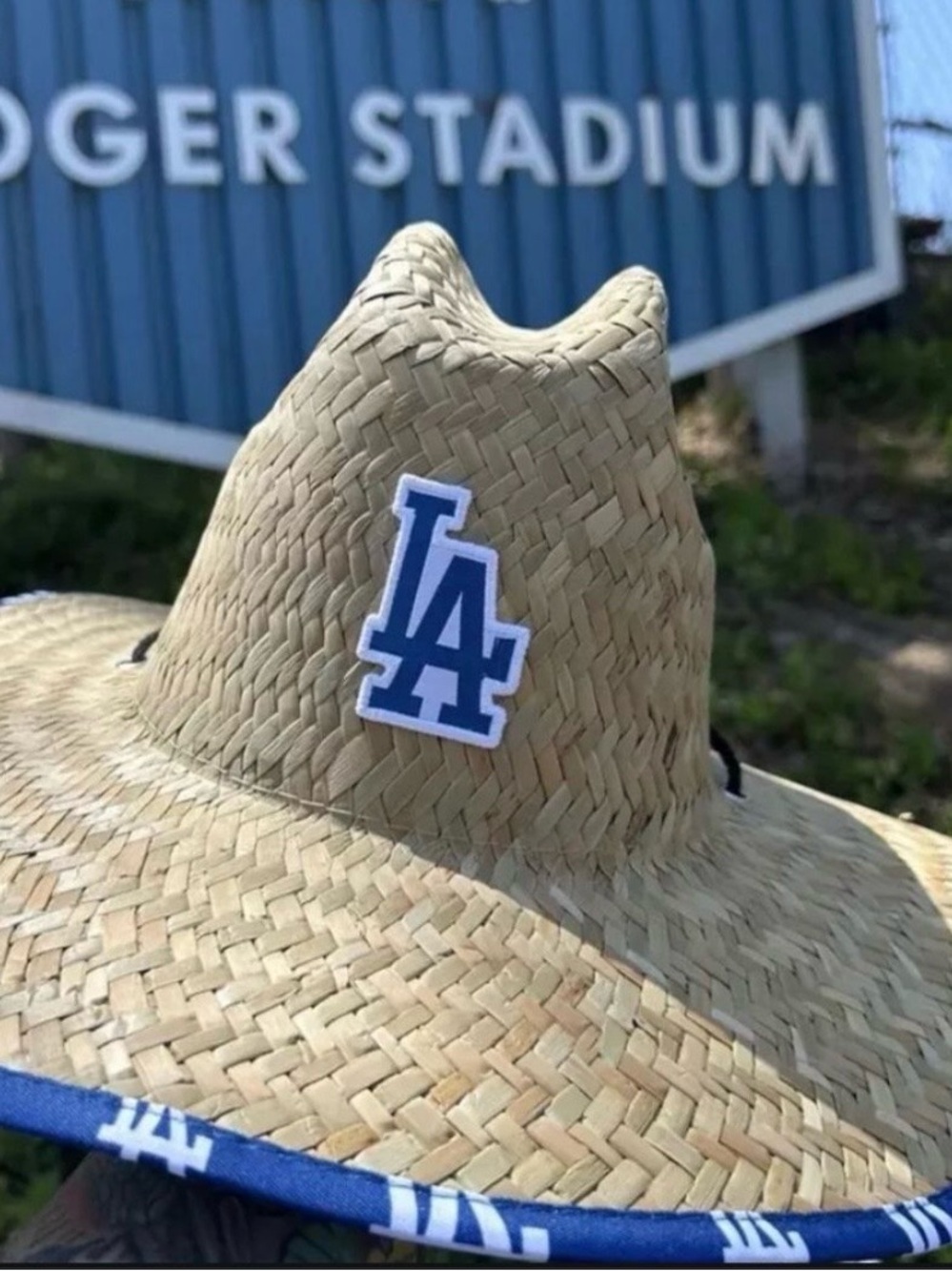 Los Angeles Dodgers MLB Giveaway Straw Hat